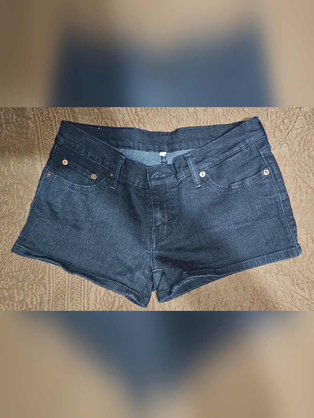 Levi Strauss Women’s Dark Blue Denim Shorts